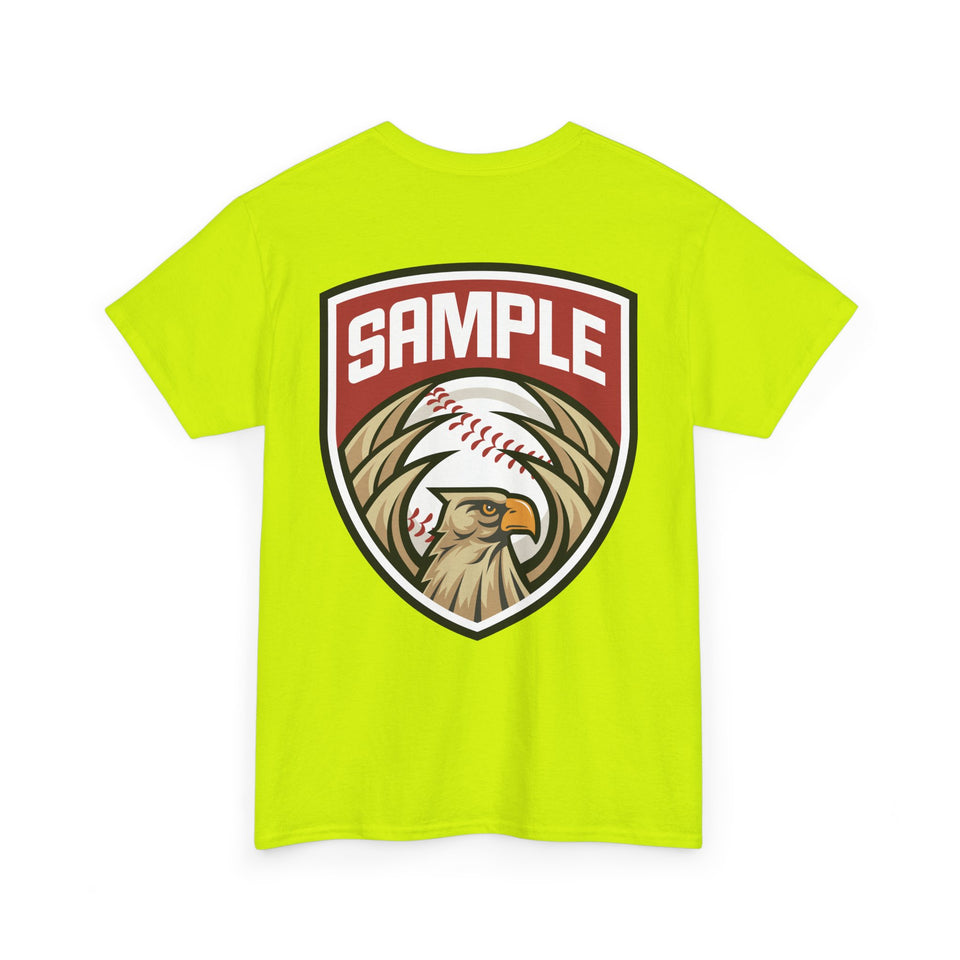 Unisex Heavy Cotton Tee - Eagle Baseball Graphic T-Shirt
