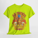 Vibrant Unisex Heavy Cotton Tee - Eye-Catching Skull Design