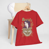 Gothic Occult Heavy Cotton Tee – Unisex Graphic Tee for Edgy Fashion Enthusiasts