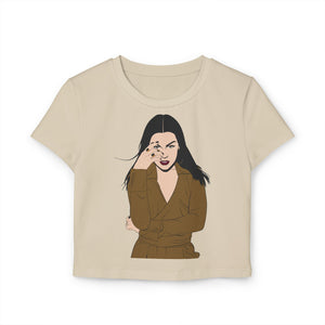 Chic Women's Baby Tee - Trendy Graphic Tee for Fashion Lovers