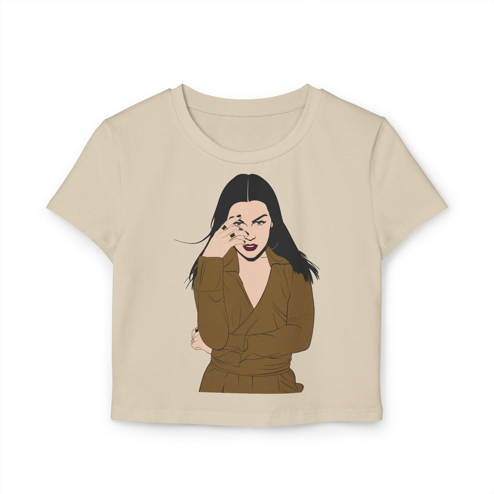 Chic Women's Baby Tee - Trendy Graphic Tee for Fashion Lovers