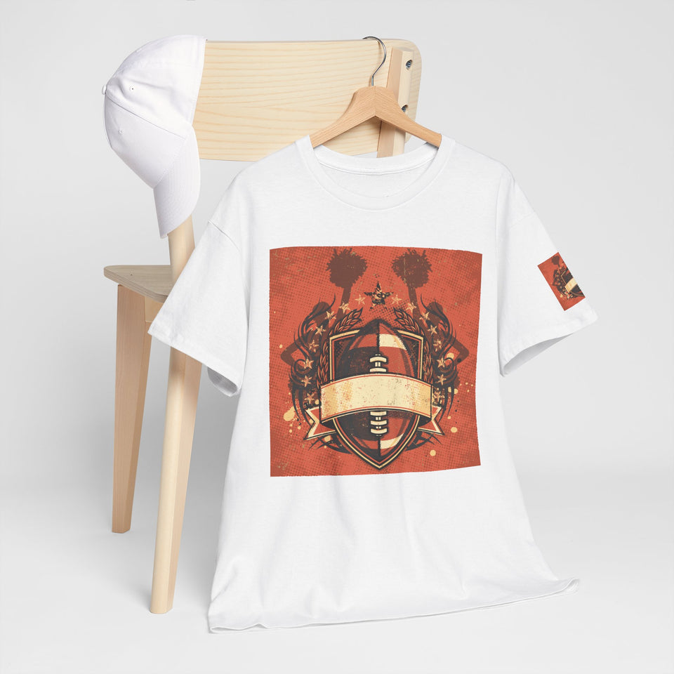Football Lover Unisex Heavy Cotton Tee - Vintage Sports Design T-Shirt