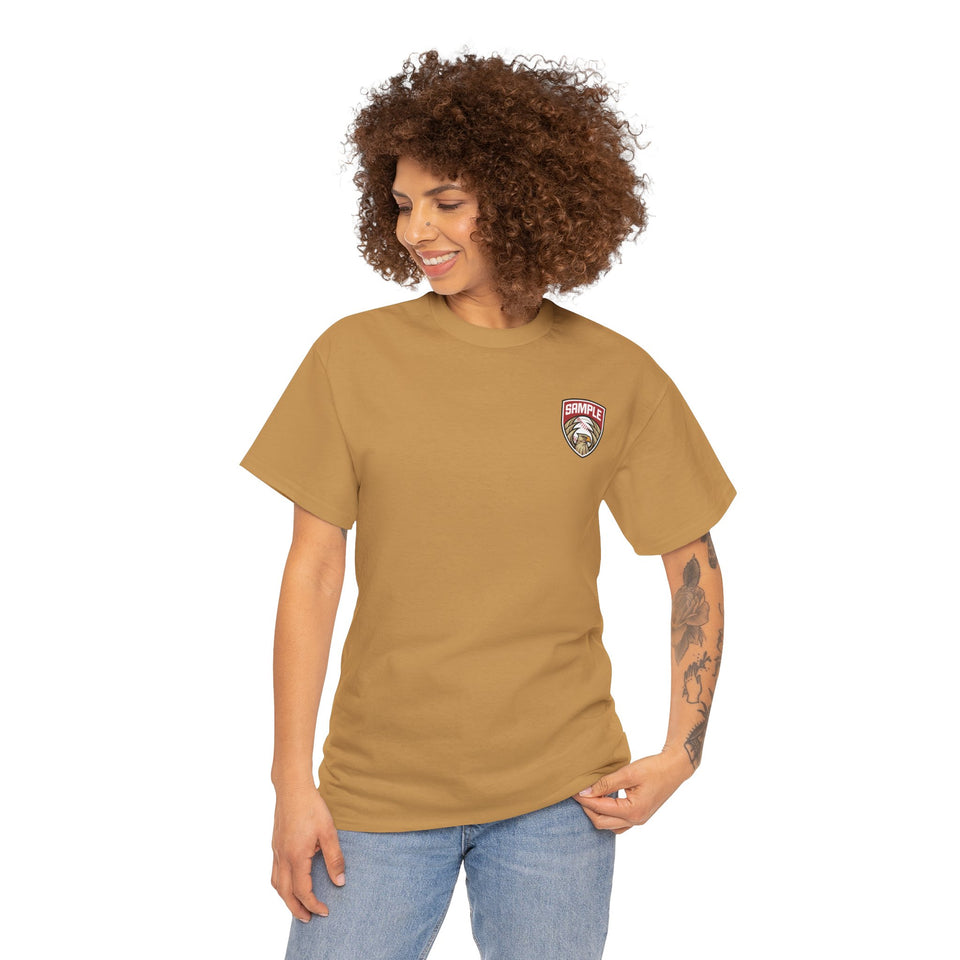 Unisex Heavy Cotton Tee - Eagle Baseball Graphic T-Shirt