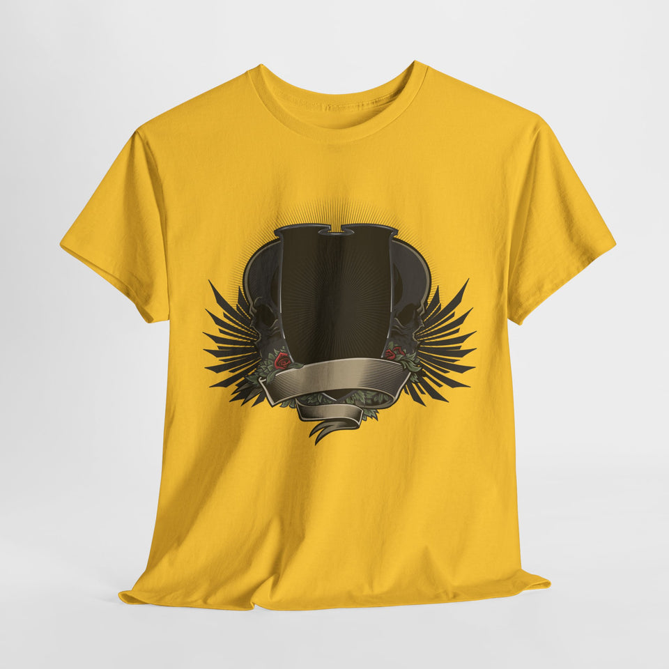 Vintage-Inspired Unisex Heavy Cotton Tee with Bold Graphic Design
