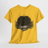 Vintage-Inspired Unisex Heavy Cotton Tee with Bold Graphic Design