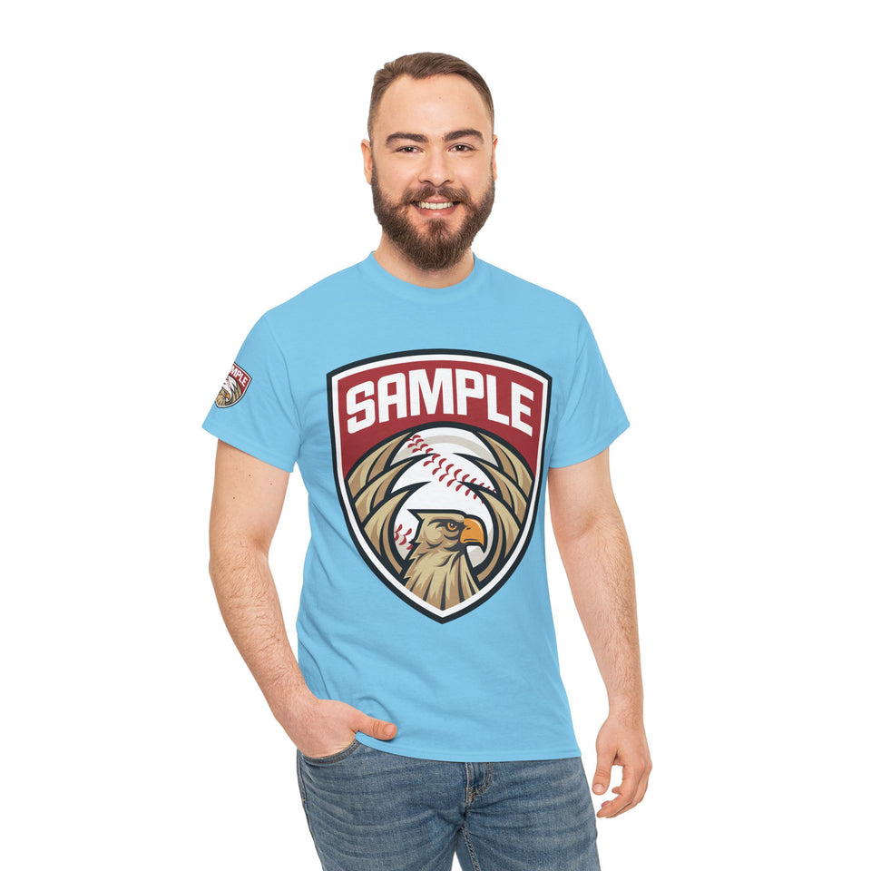 Unisex Heavy Cotton Tee - Eagle Baseball Graphic Design Shirt