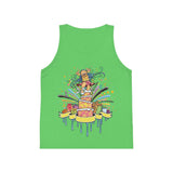 Colorful Celebration Kid's Jersey Tank Top with Fun Cake Design
