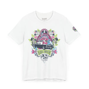 Retro Vibes Unisex Jersey Tee - Beach Cruiser Graphic