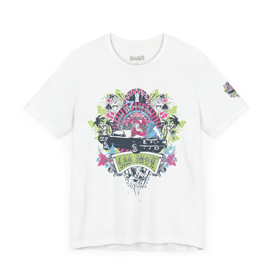 Retro Vibes Unisex Jersey Tee - Beach Cruiser Graphic