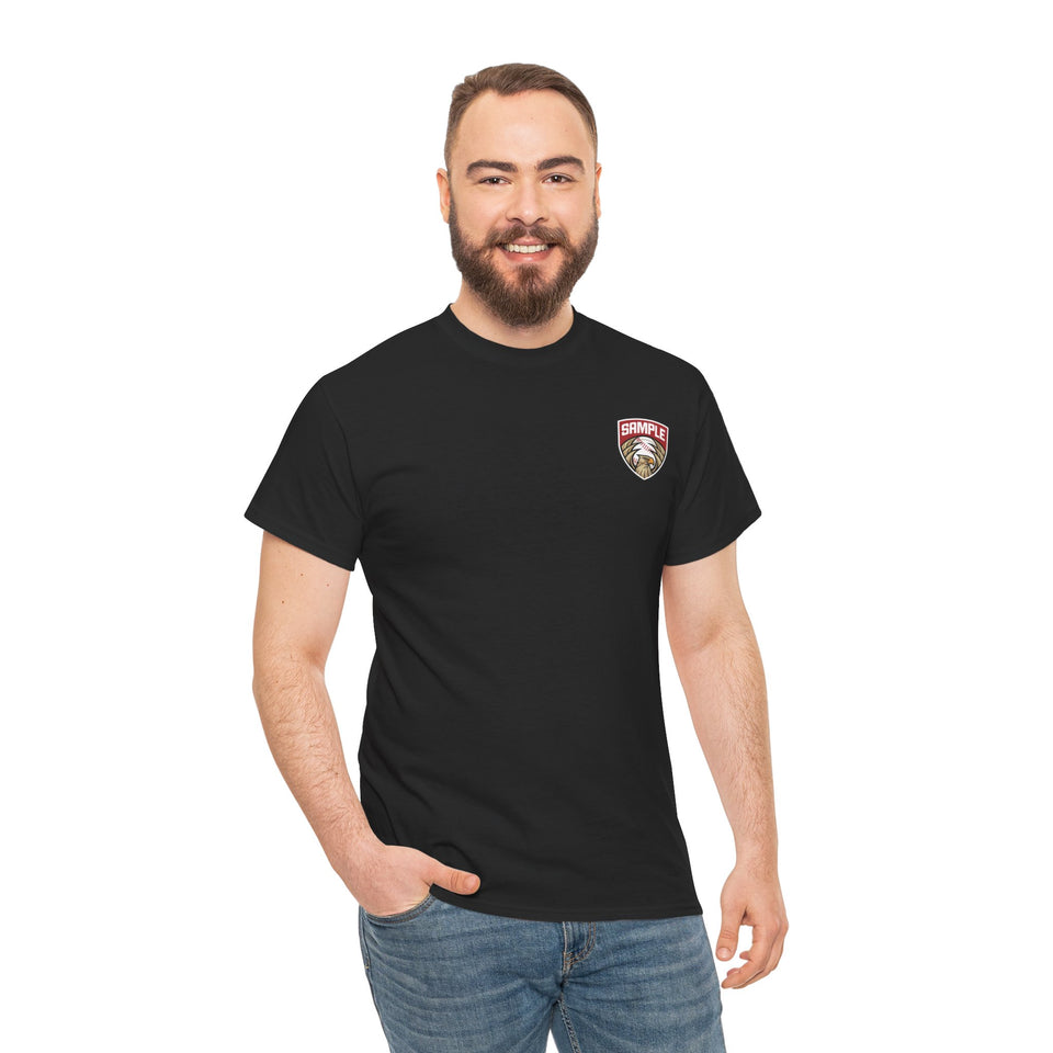 Unisex Heavy Cotton Tee - Eagle Baseball Graphic T-Shirt
