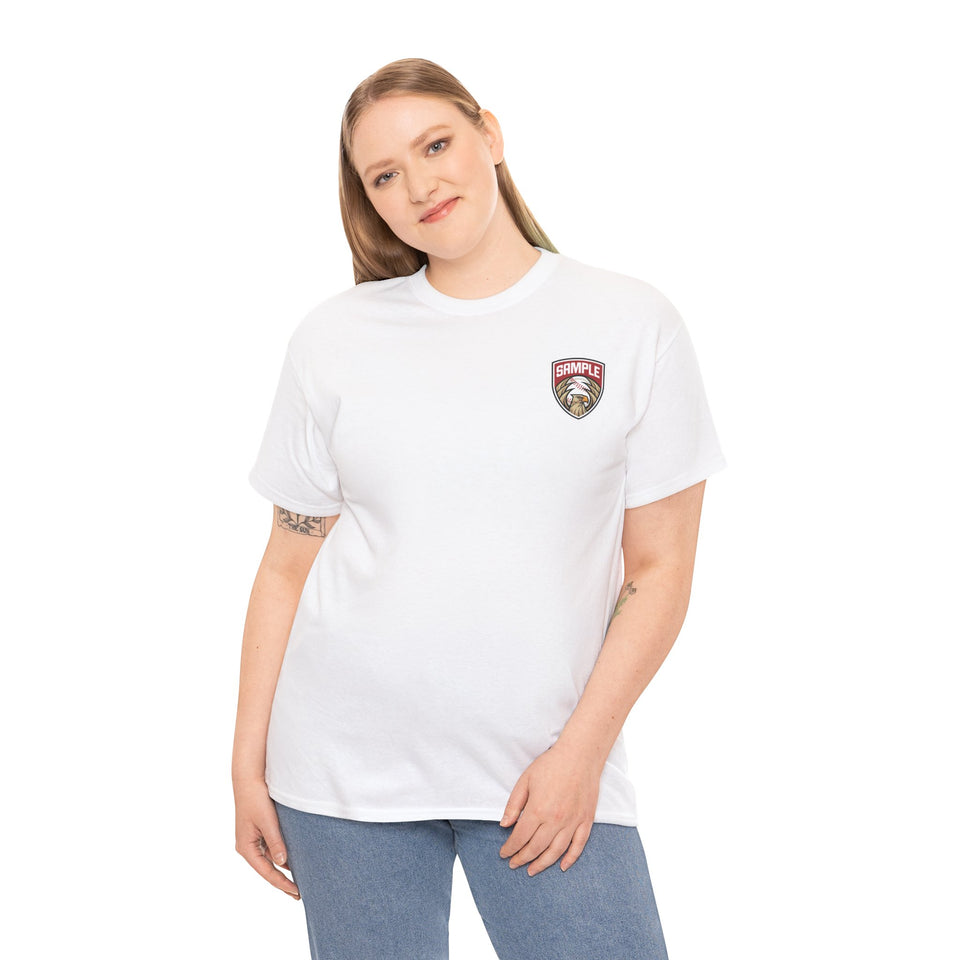 Unisex Heavy Cotton Tee - Eagle Baseball Graphic T-Shirt