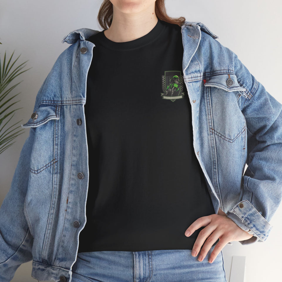 Cool Black Unisex Heavy Cotton Tee with Graphic Design