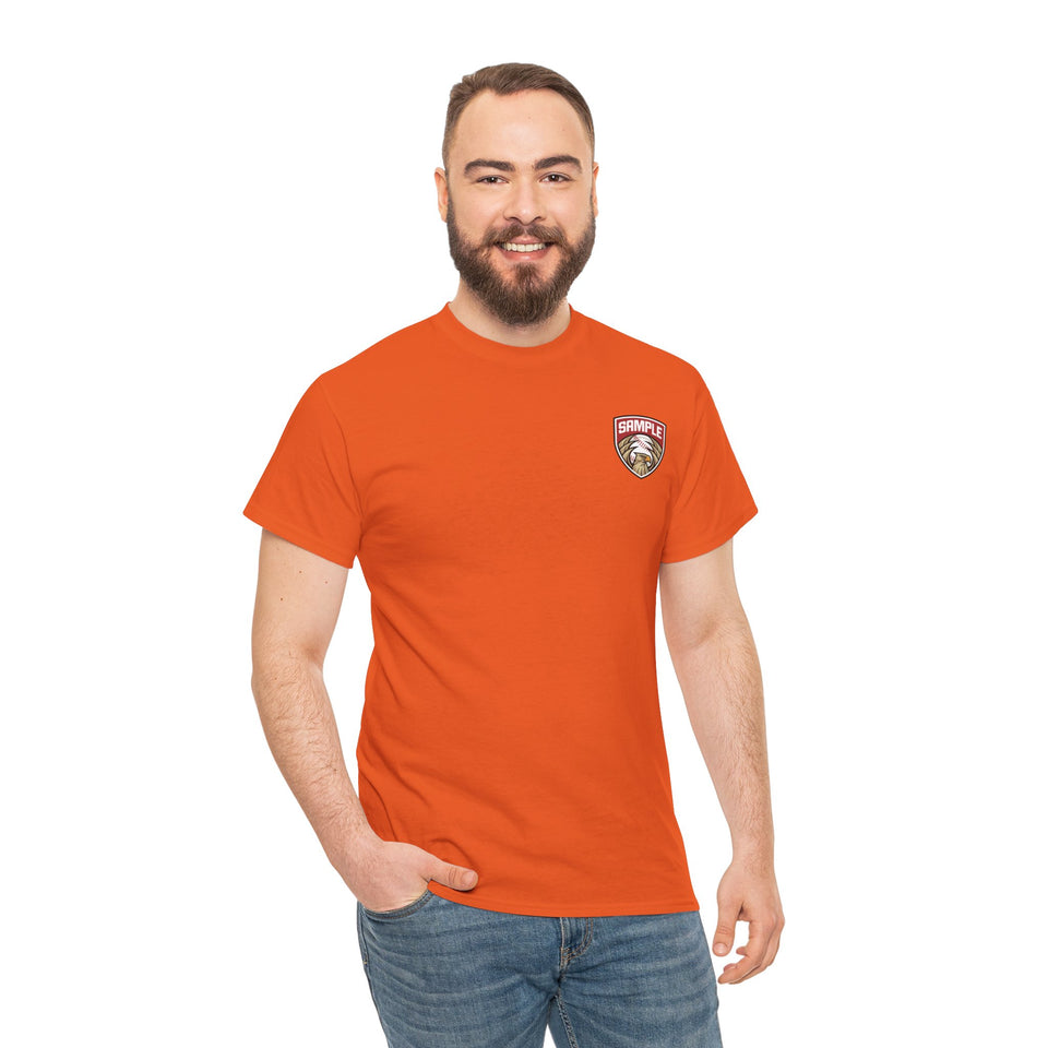 Unisex Heavy Cotton Tee - Eagle Baseball Graphic T-Shirt