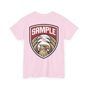 Unisex Heavy Cotton Tee - Eagle Baseball Graphic T-Shirt
