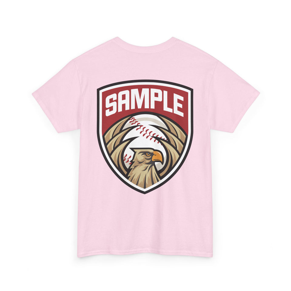 Unisex Heavy Cotton Tee - Eagle Baseball Graphic T-Shirt