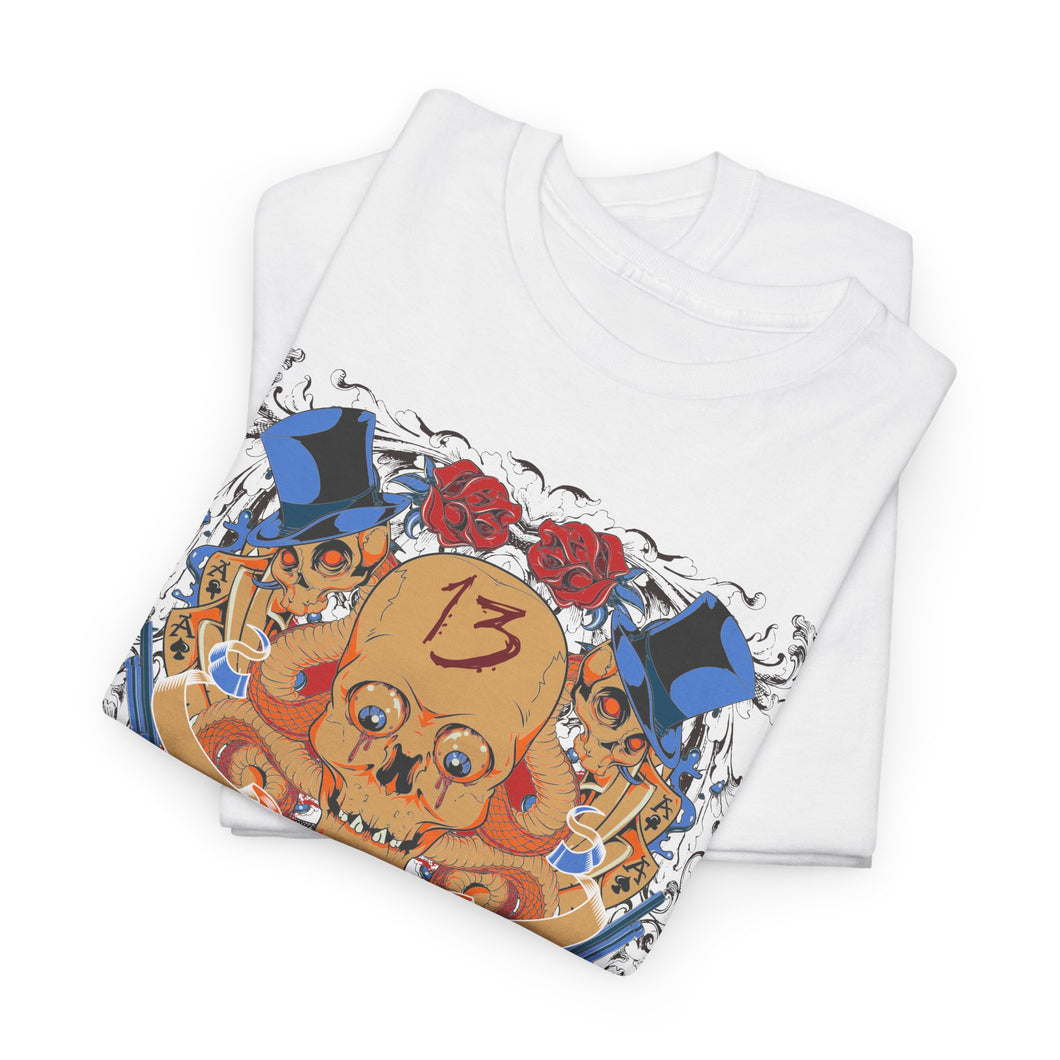 Vintage Graphic Unisex Heavy Cotton Tee - Edgy Retro Art Style