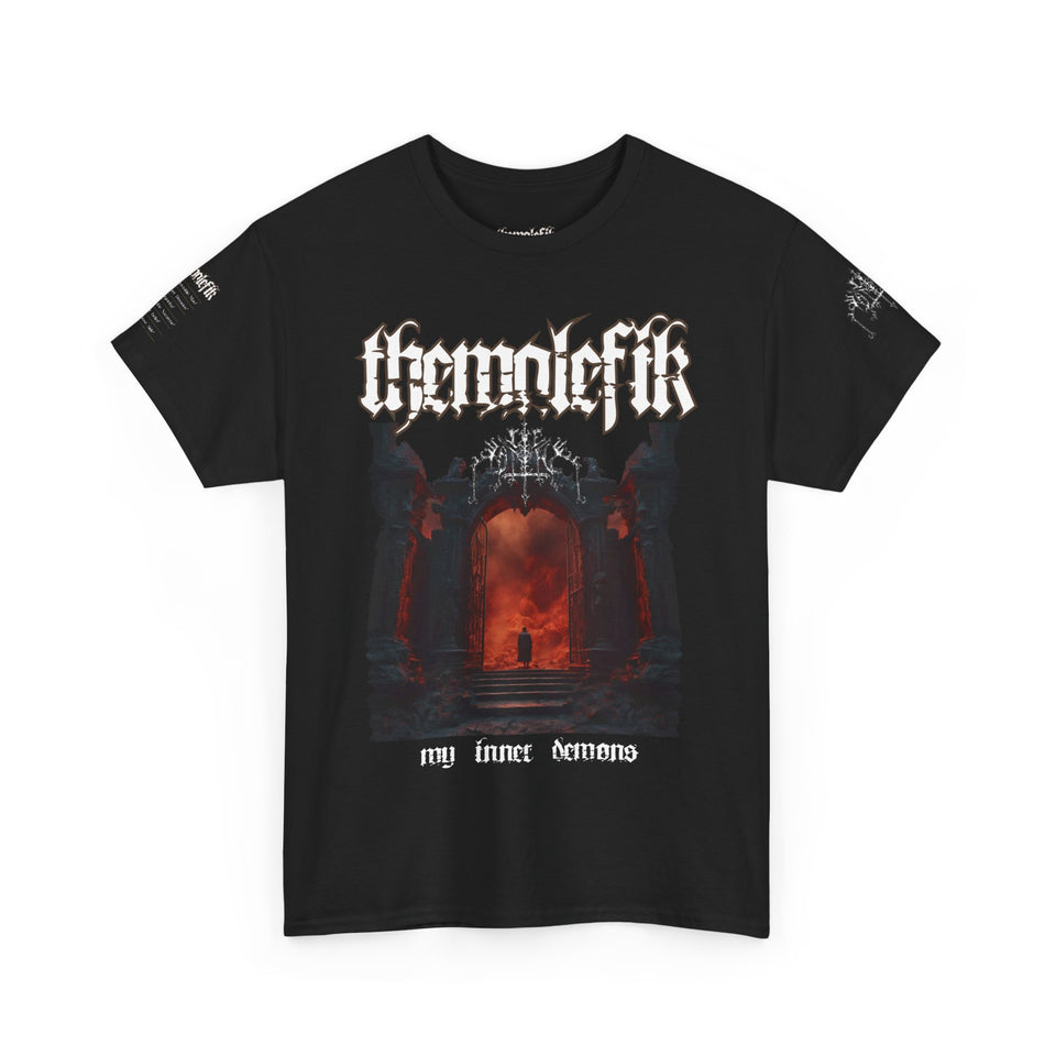 ThemalefiK - 'My Inner Demons' Gothic Unisex Heavy Cotton Tee  Design