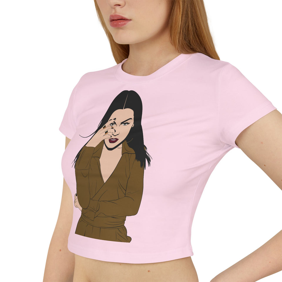 Chic Women's Baby Tee - Trendy Graphic Tee for Fashion Lovers