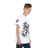 Kids Fun Sports Jersey - Alien Character & Flaming Volleyball Design