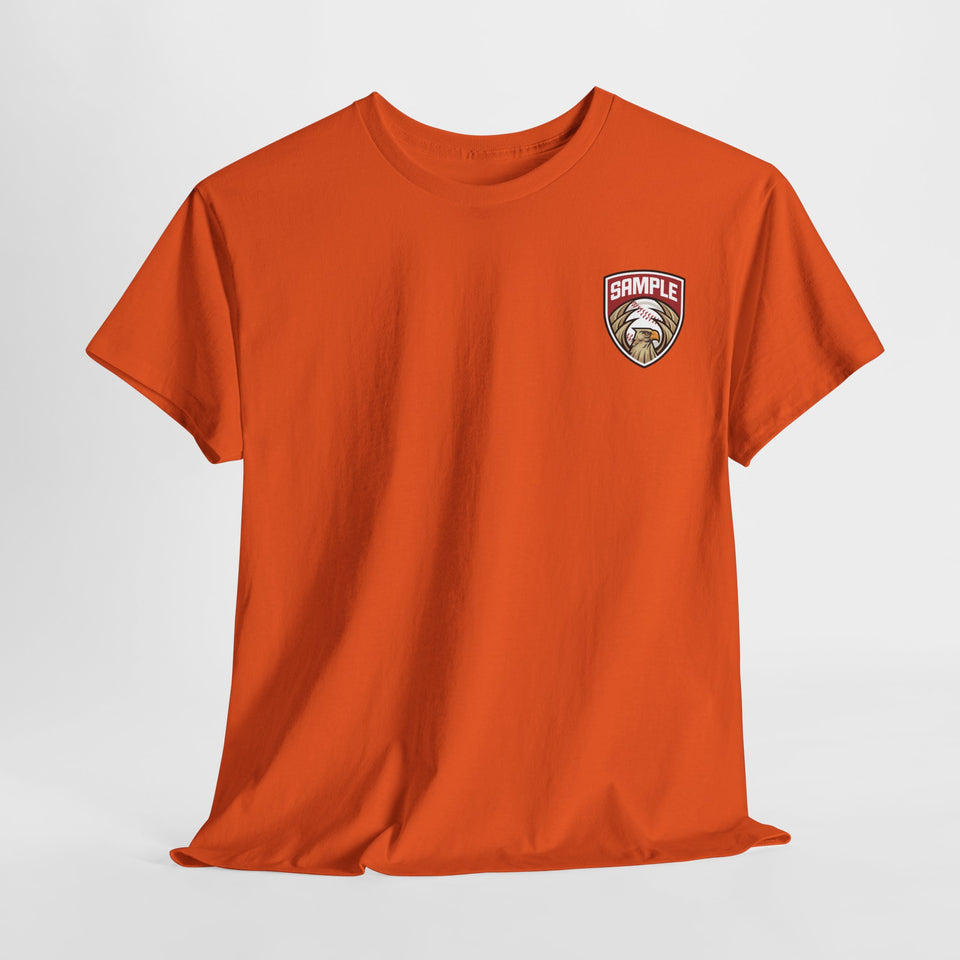 Unisex Heavy Cotton Tee - Eagle Baseball Graphic T-Shirt