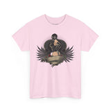 Gothic Style Unisex Heavy Cotton Tee - Unique Art Design with Vintage Vibe