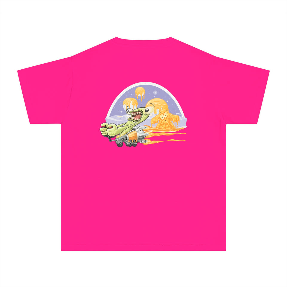 Youth Midweight Tee - Fun Dinosaur Graphic Tee for Kids