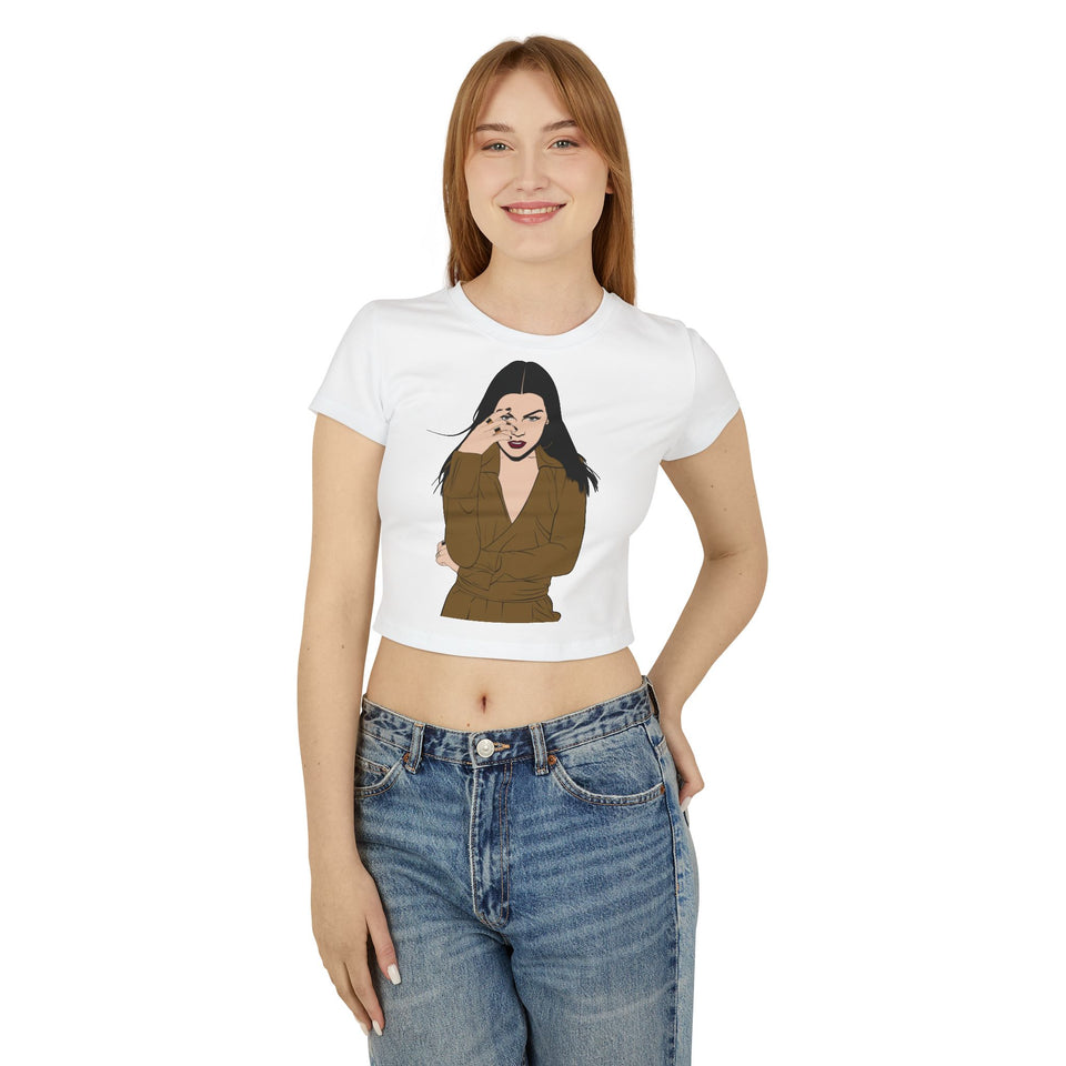Chic Women's Baby Tee - Trendy Graphic Tee for Fashion Lovers