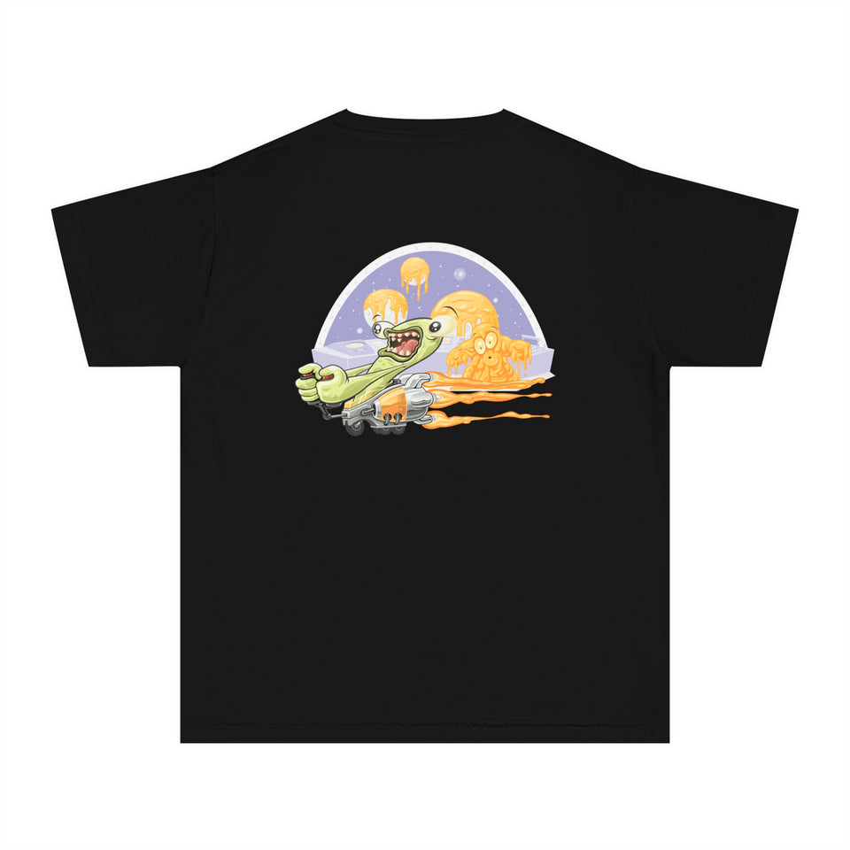 Youth Midweight Tee - Fun Dinosaur Graphic Tee for Kids