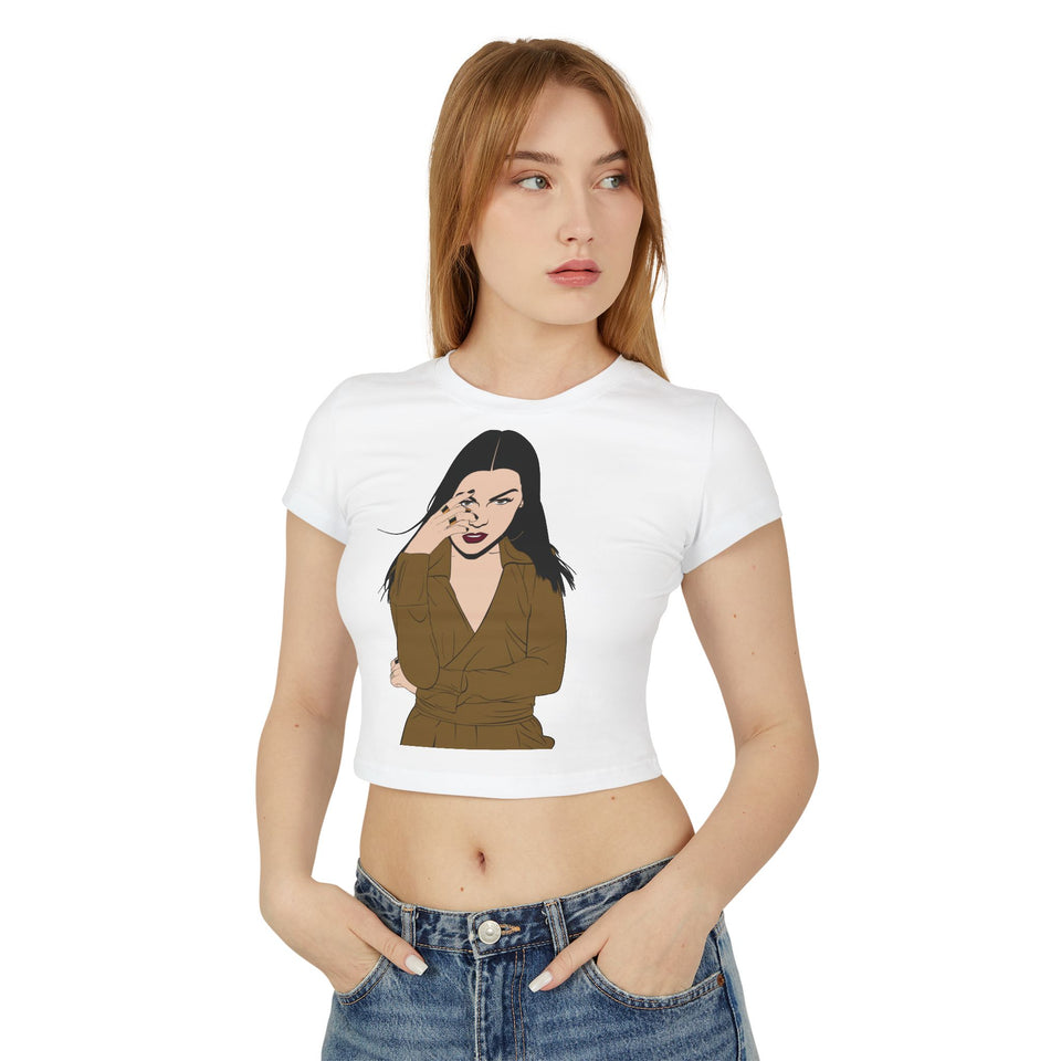 Chic Women's Baby Tee - Trendy Graphic Tee for Fashion Lovers