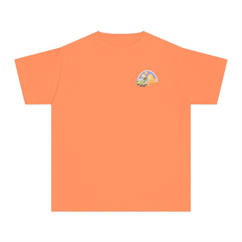 Youth Midweight Tee - Fun Dinosaur Graphic Tee for Kids
