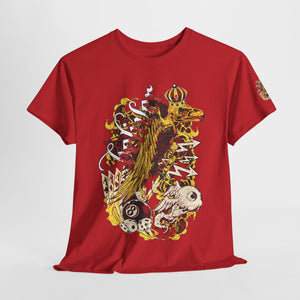 Unisex Heavy Cotton Tee - Vintage Art Graphic T-Shirt