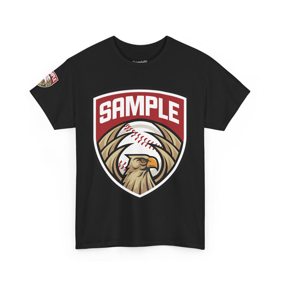 Unisex Heavy Cotton Tee - Eagle Baseball Graphic Design Shirt