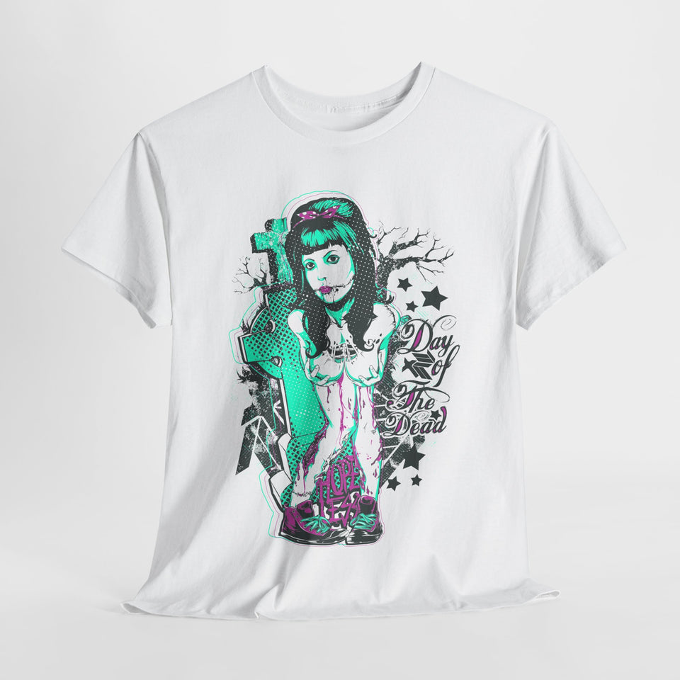 Gothic Graphic T-Shirt - Day of the Dead Design