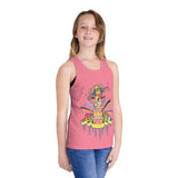 Colorful Celebration Kid's Jersey Tank Top with Fun Cake Design