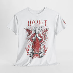 Unisex Heavy Cotton Tee - Red Occult Graphic Tee