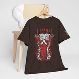 Unisex Heavy Cotton Tee - Red Occult Graphic Tee