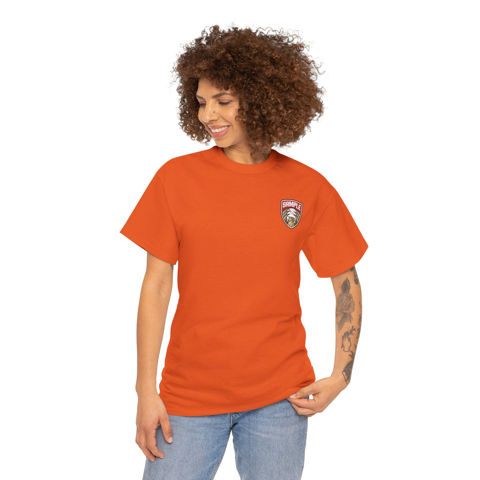 Unisex Heavy Cotton Tee - Eagle Baseball Graphic T-Shirt