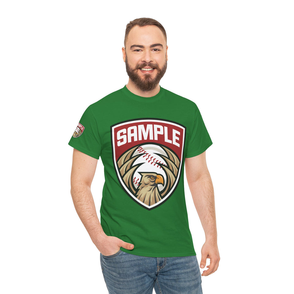 Unisex Heavy Cotton Tee - Eagle Baseball Graphic Design Shirt