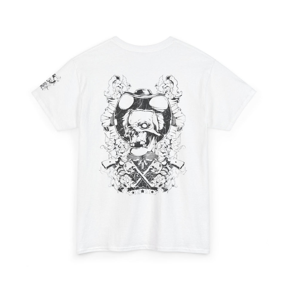 Vintage Graphic Unisex Heavy Cotton Tee - Edgy Retro Art Style