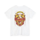 Bold Graphic Unisex Heavy Cotton Tee - Love & Roses Design