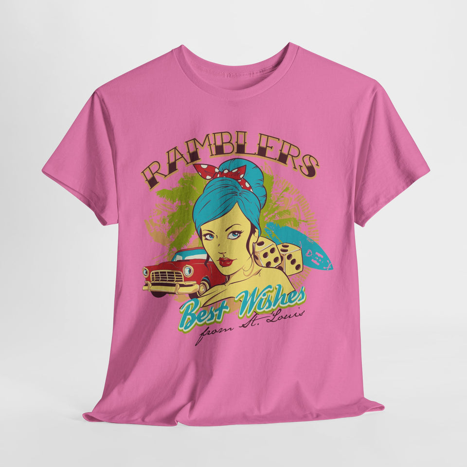Vintage-Inspired Unisex Cotton Tee - "Best Wishes from St. Louis"