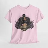 Gothic Style Unisex Heavy Cotton Tee - Unique Art Design with Vintage Vibe