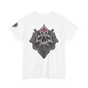 Edgy Skull Graphic Unisex Heavy Cotton Tee - Urban Streetwear Style