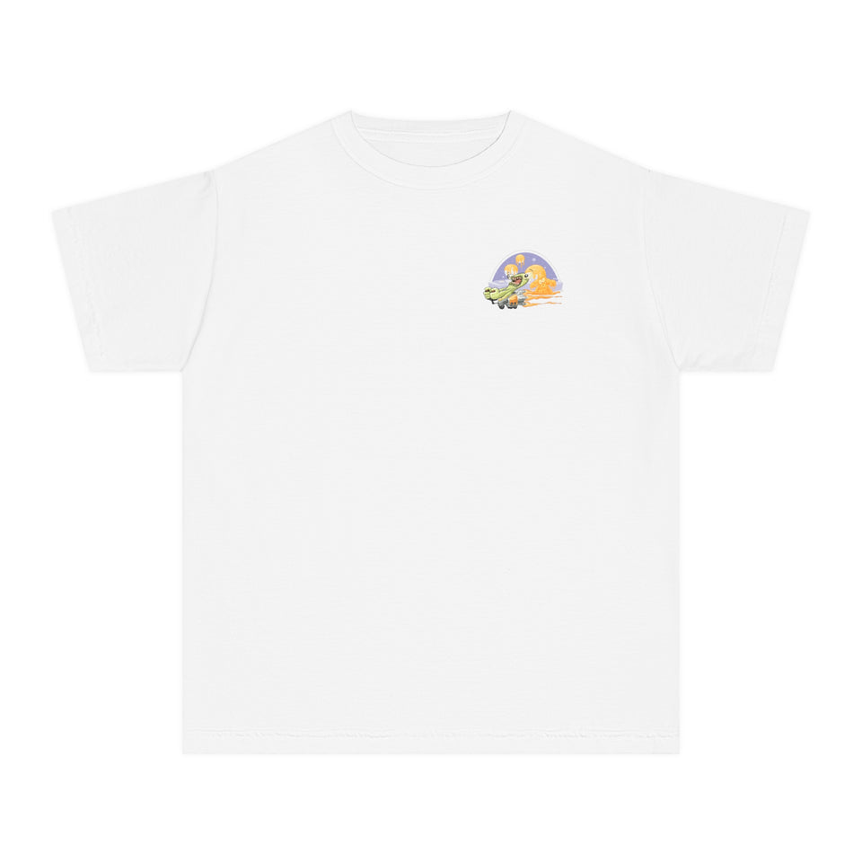 Youth Midweight Tee - Fun Dinosaur Graphic Tee for Kids