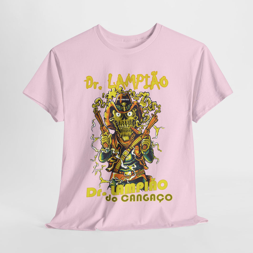 Dr. Lampião Unisex Heavy Cotton Tee | Bold Graphic Tee for Festivals & Everyday Wear