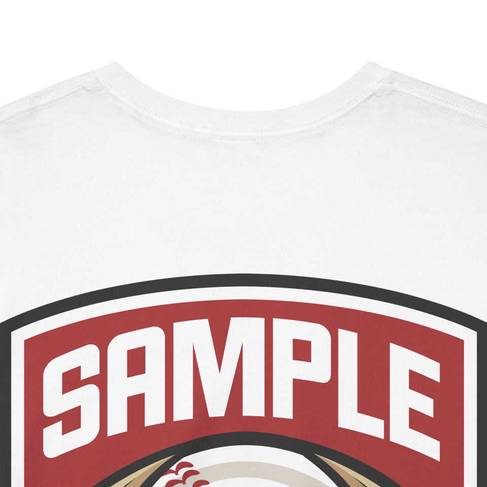 Unisex Heavy Cotton Tee - Eagle Baseball Graphic T-Shirt