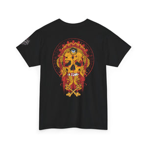 Vintage Skull Art Unisex Heavy Cotton Tee - Gothic Streetwear Fashion