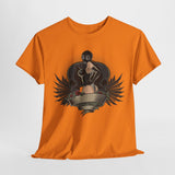 Gothic Style Unisex Heavy Cotton Tee - Unique Art Design with Vintage Vibe