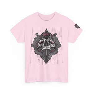 Vintage Skull Art Unisex Heavy Cotton Tee - Gothic Streetwear Fashion