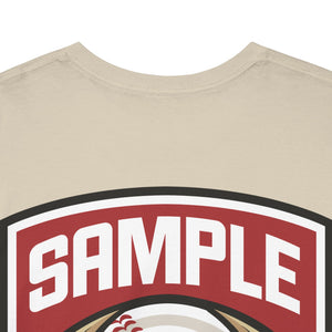 Unisex Heavy Cotton Tee - Eagle Baseball Graphic T-Shirt